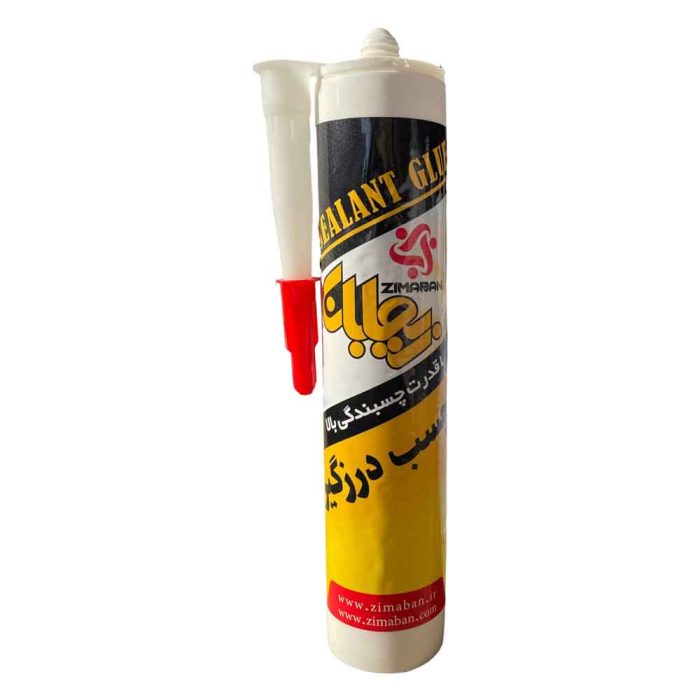 چسب درزگیر پلیمری زیمابان 300 گرمی مناسب آب‌بندی سینک، شیشه و درزهای ساختمانی